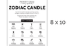 Zodiac Candles Flyer 8x10