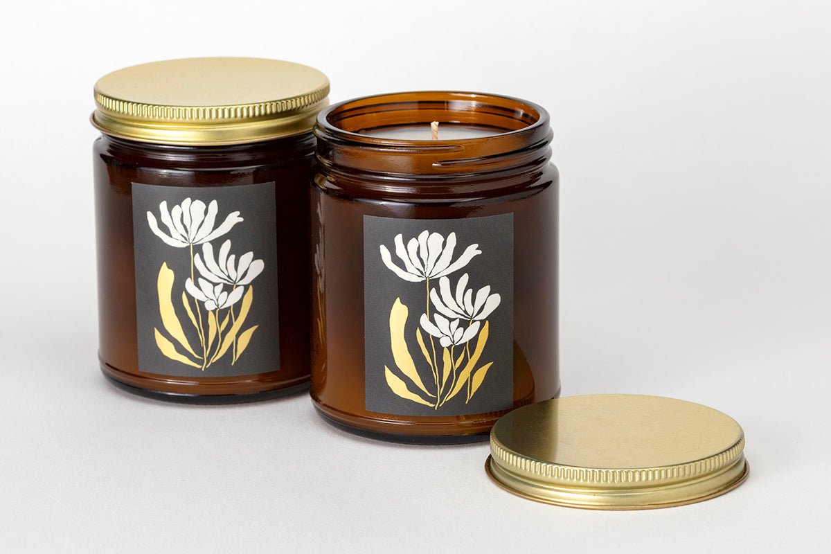 Gilded Botanical Jar
