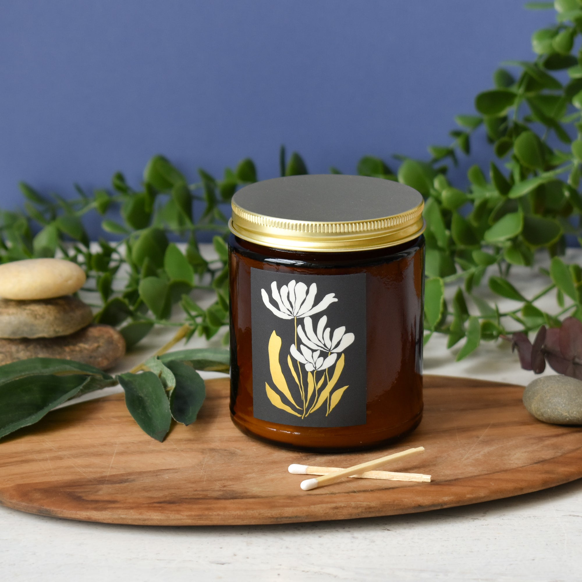 Gilded Botanical Jar