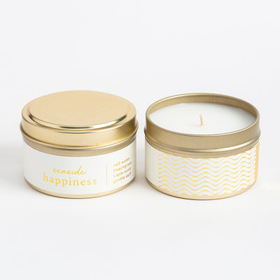 Happiness Travel Tin Candles