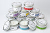 Stacked Zodiac Candles fair trade soy blend ethically handmade by women artisans at Prosperity Candle supporting refugees